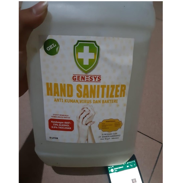 Ready Hand Sanitizer Gel 5 Liter