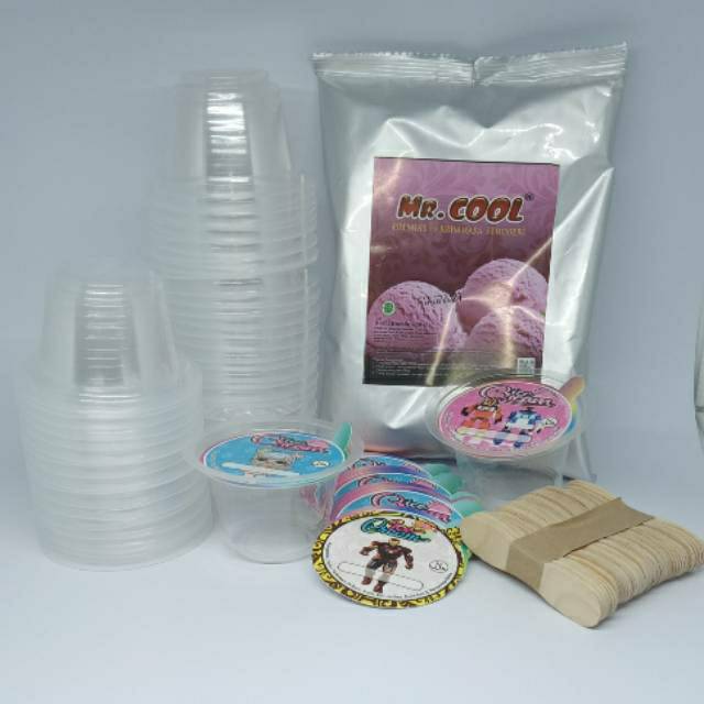 

PAKET ICE CREAM/ES KRIM BUBUK ICE CREAM 250 GRAM CUP BENING MURAH