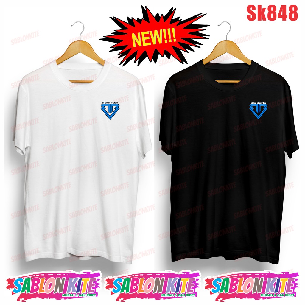 MURAH!!! KAOS BIGBANG LOGO KECIL SMALL SK848 UNISEX COMBED 30S