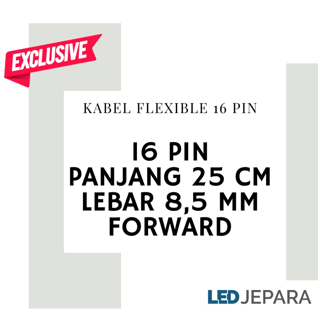 Kabel Flexible 16 Pin 25 CM Lebar 8.5 MM Forward Searah