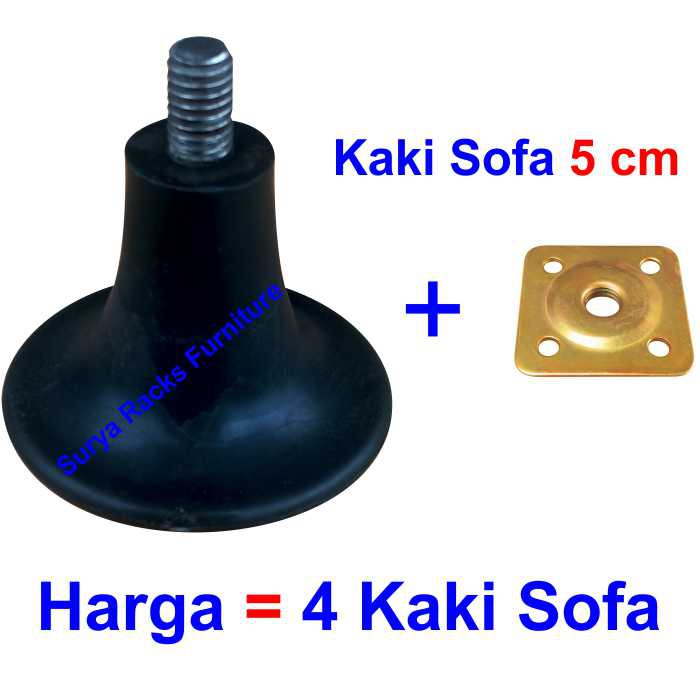 4Pcs Kaki Sofa Stabil 5 cm Hitam Untuk Spring Bed Sofa 4Pcs Kaki Sofa Stabil 5 cm Hitam Untuk Spring Bed Sofa