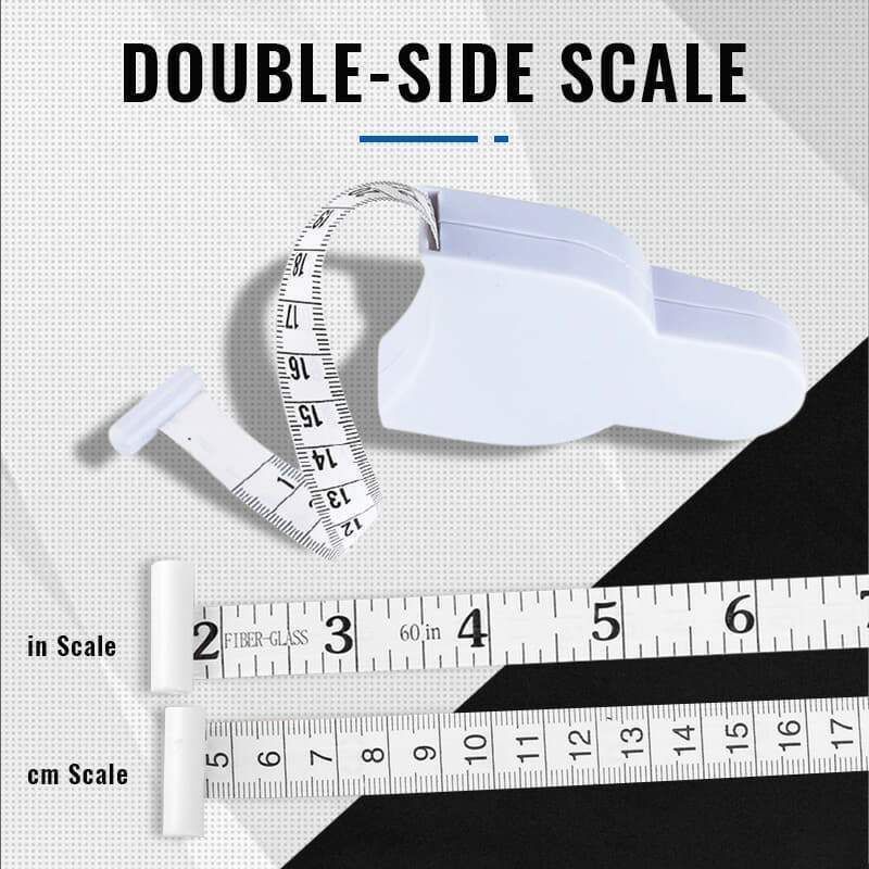 150cm Waist Ruler Meteran Gulung Mini Putar Otomatis Alat Ukur Badan Meteran Y Type Ergonomis Untuk Fitness