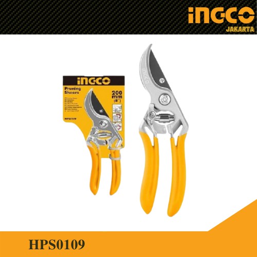 Gunting Dahan Bunga - Pruning Shears 8Inch ABS - INGCO HPS0109