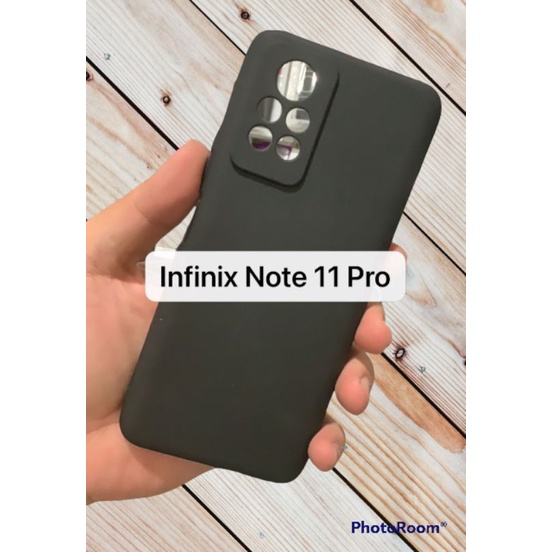 PAKET 2IN1 case INFINIX NOTE 11 PRO Soft Case Slim Premium Protect Camera+Tempered Glass Anti Radiasi