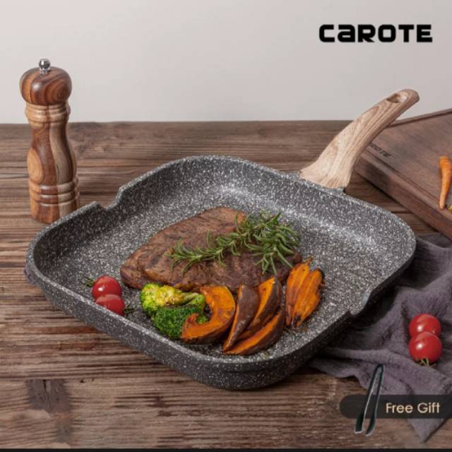 CAROTE WAJAN PANGGANG GRANIT ANTI LENGKET GRILL PAN NON STICK