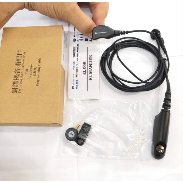 EARPHONE FBI HT MOTOROLA GP 338 GP 328 ATS 2500 - HEADSET HT MOTOROLA GP 338 ATS 2500 GP 328 MURAH