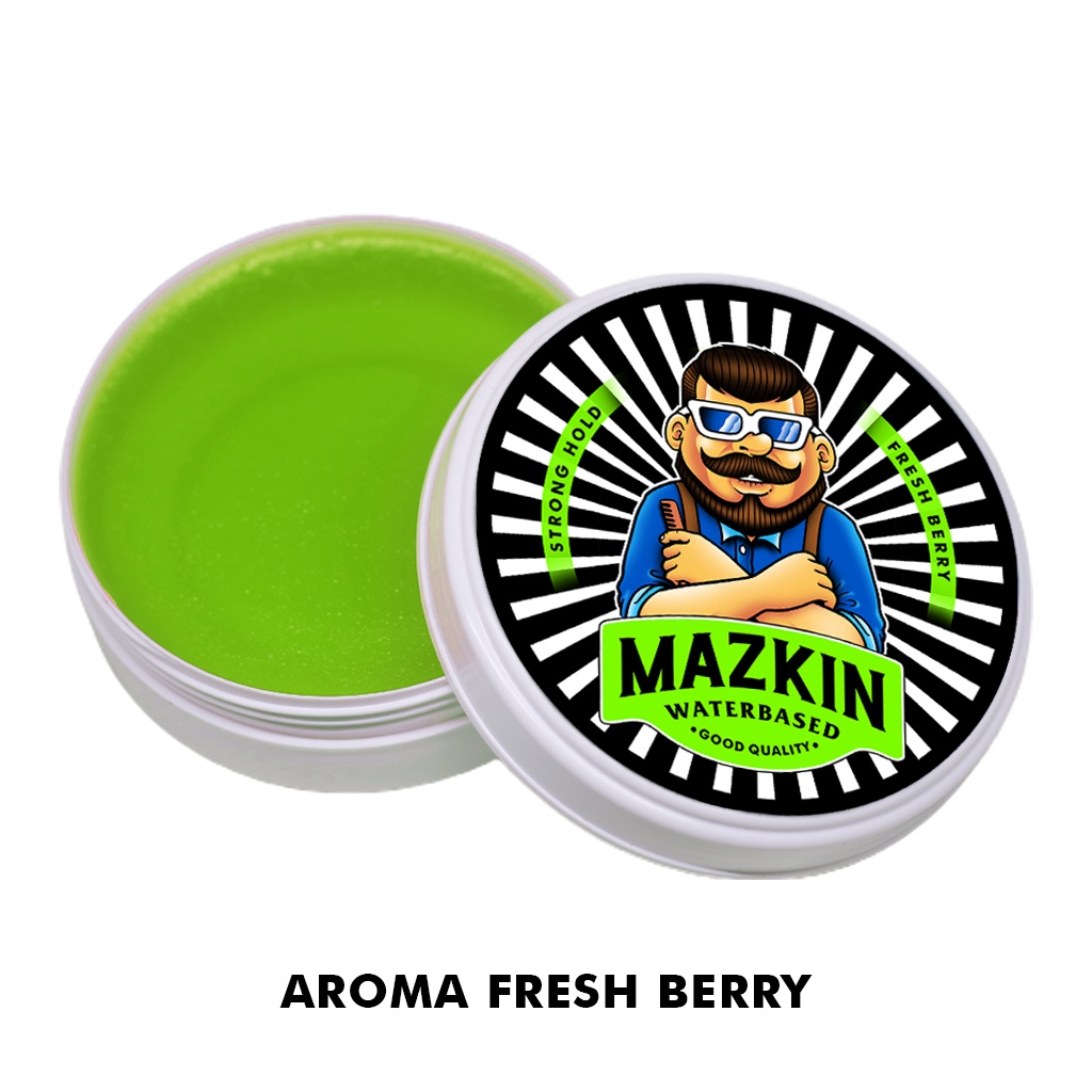 POMADE WATERBASED Mazkin | PREMIUM KEMASAN BESAR 100GR | WATERBASED POMADE