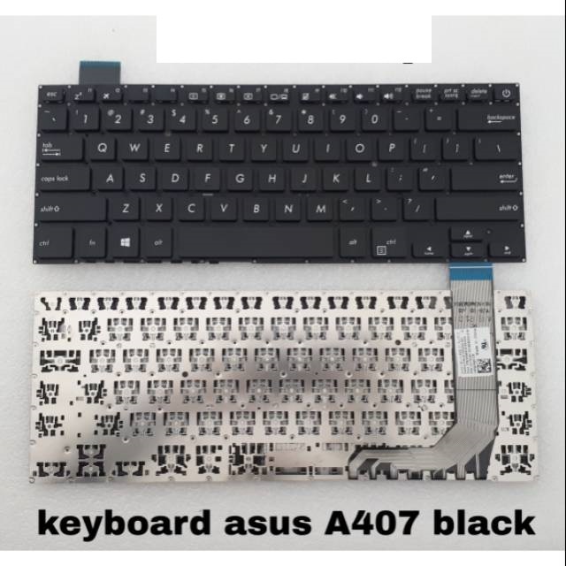 Keyboard Laptop Asus A407M A407U A405 A407 X407 A407MA A407UB Black