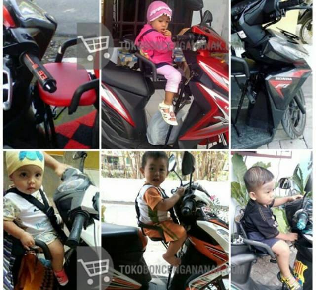 tempat duduk anak di depan motor kursi bonceng anak depan motor matic atau bebek