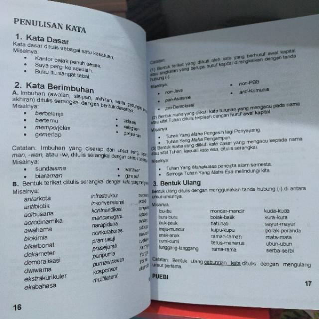 Buku PUEBI Pedoman Umum Ejaan Bahasa Indonesia Dan Sastra Indonesia
