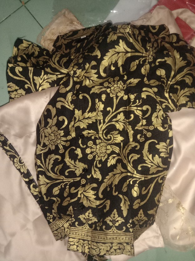 Batik Couple + Anak, Gamis Dan Kemeja Lengan Pendek Limited Edition By Batik Sumber Bahagia