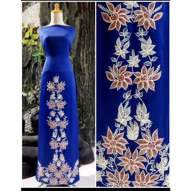 Bahan/bakal baju gamis bordir manual khas Bukittinggi/tidak ready