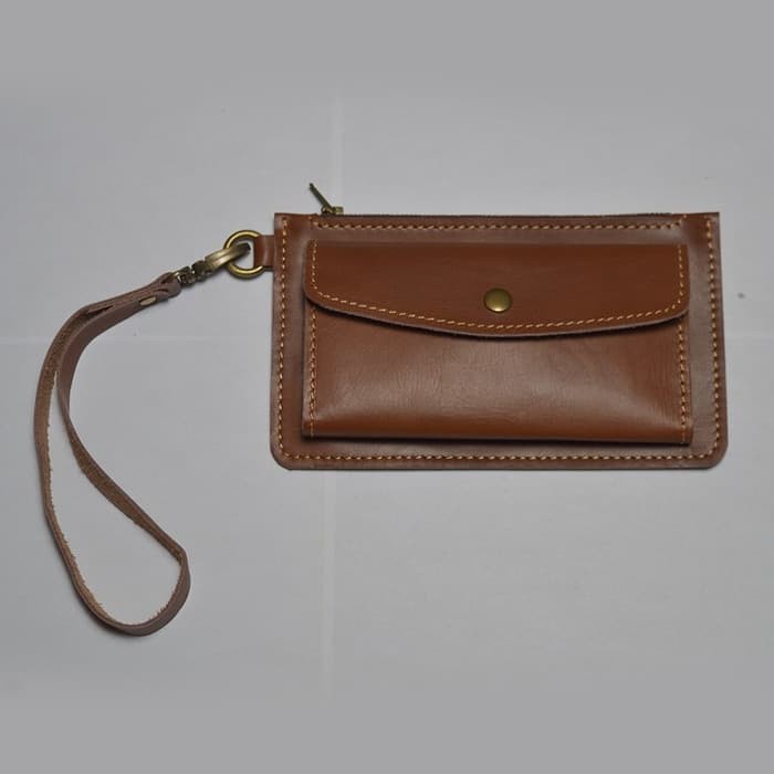 Tas Tangan Clutch Handmade Pria / Wanita / Unisex Kulit Sapi X9