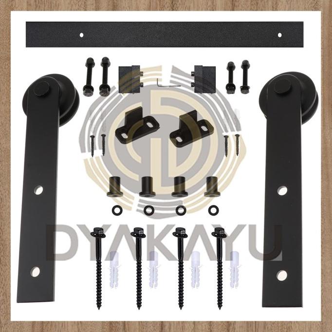 Barn door set pintu geser pintu sliding door