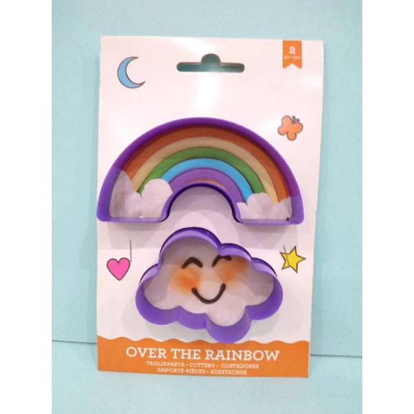 Cetakan Rainbow &amp; Cloud/Cookies Cutters 2 pcs