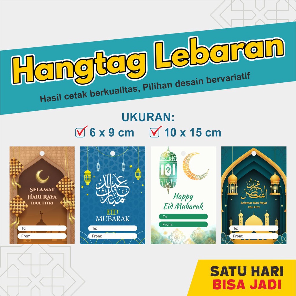 

Hang tag Hampers Ramadhan Lebaran Hari Raya Idul Fitri