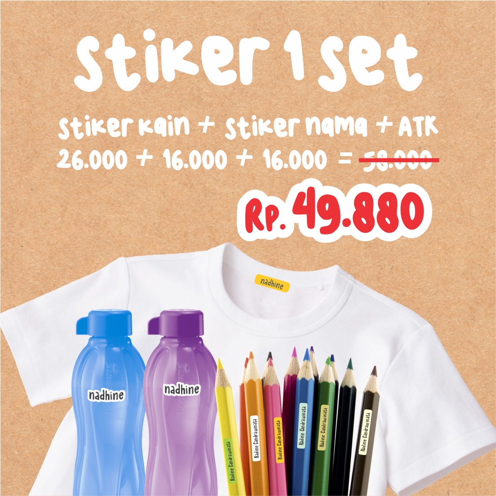 

STIKER NAMA 1 SET STIKER KAIN, STIKER CONTOUR, STIKER ATK