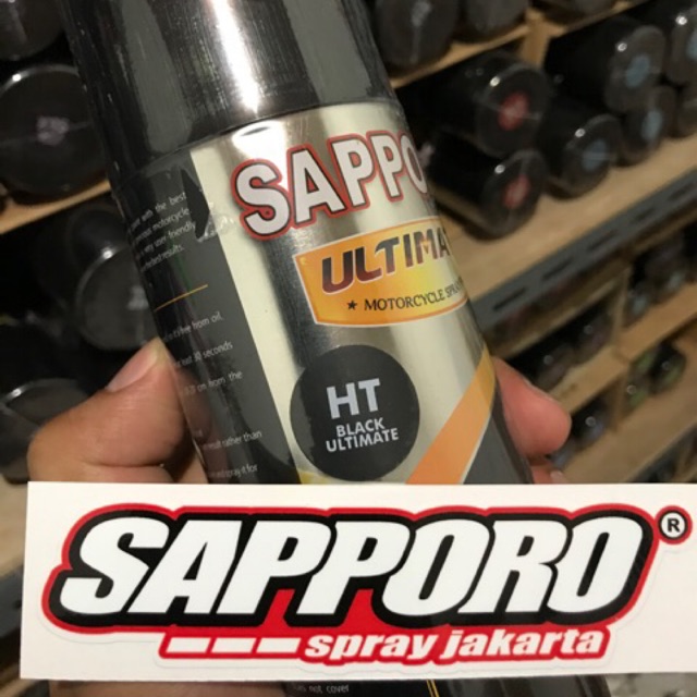 Sapporo Ultimate Hi Temp Black / Tahan panas 400ML (Untuk Knalpot)