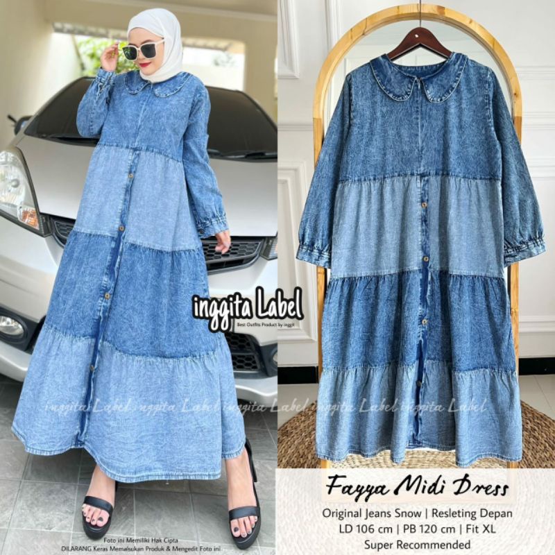 RIDSA /FAYYA MIDI DRESS ORI INGGITA LABEL