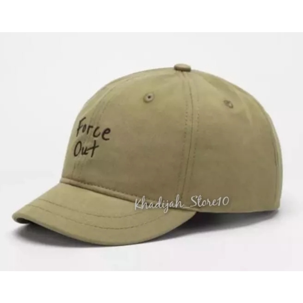 Topi Import Original Asli Lidah Pendek/ Import Base Ball logo Force Out Casual Distro Pria Terbaru Cowok Simple Keren/topi pria terlaris lidah pendek Kekinian - COD