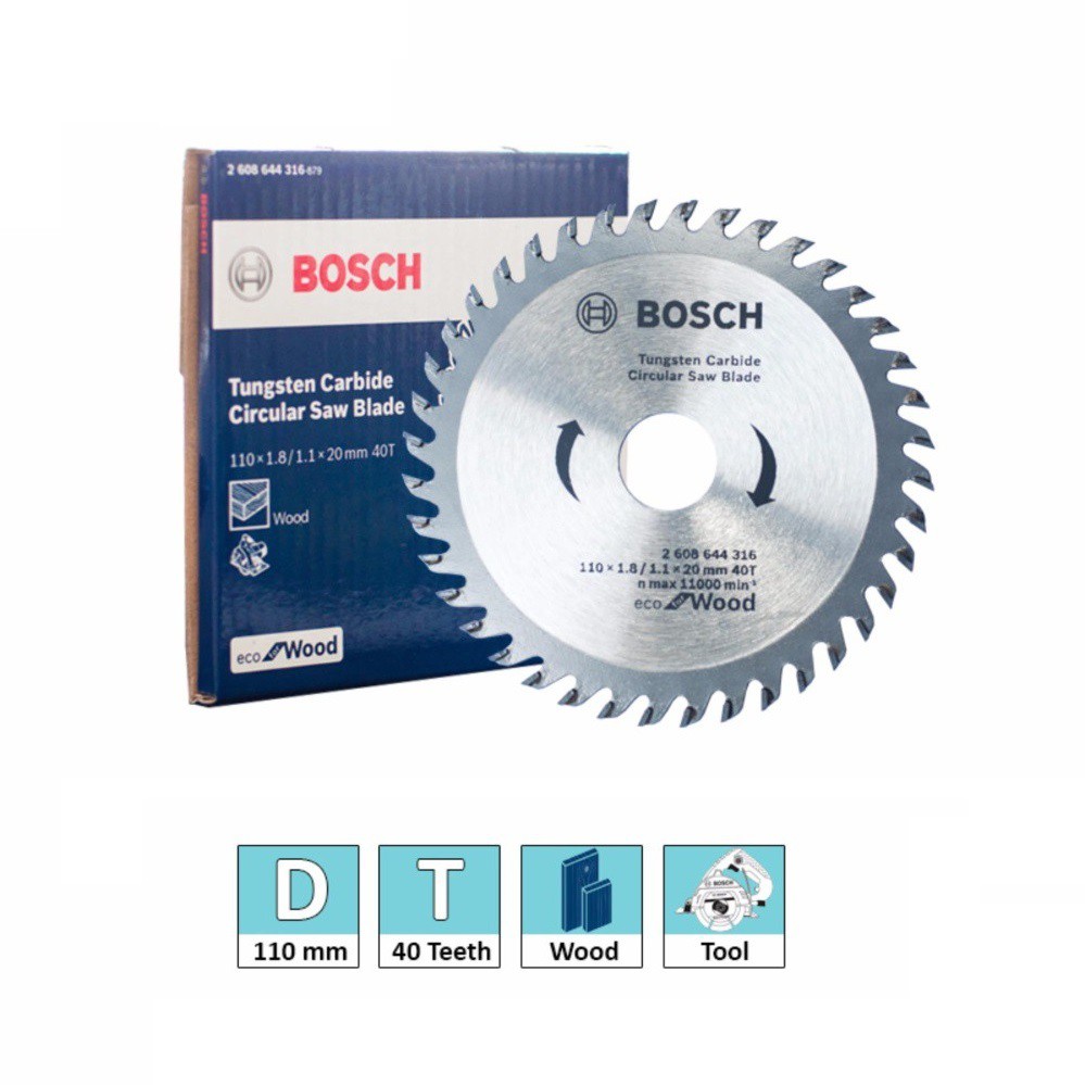 Mata Gergaji Circular CIRCLE SAW 7 X 40 T Bosch ECO ORIGINAL POTONG KAYU