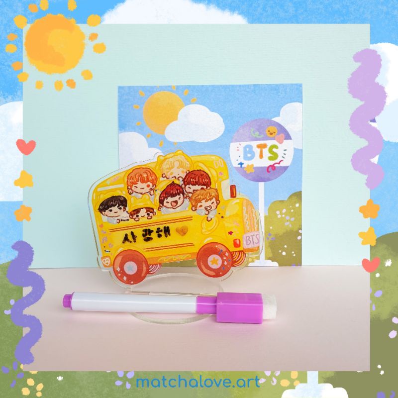 

BTS Kindergarten Bus Memopad