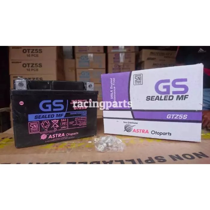 aki motor ORIGINAL GS ASTRA GTZ5S accu motor kering