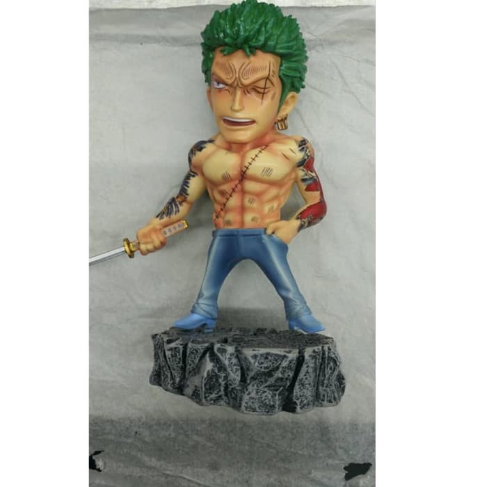 anime one piece straw hat crew underworld roronoa zoro w tatoo figure
