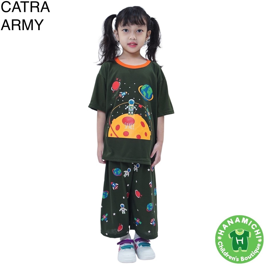 Hanamichi CATRA Baju Tidur Anak Lengan Pendek Celana 3/4