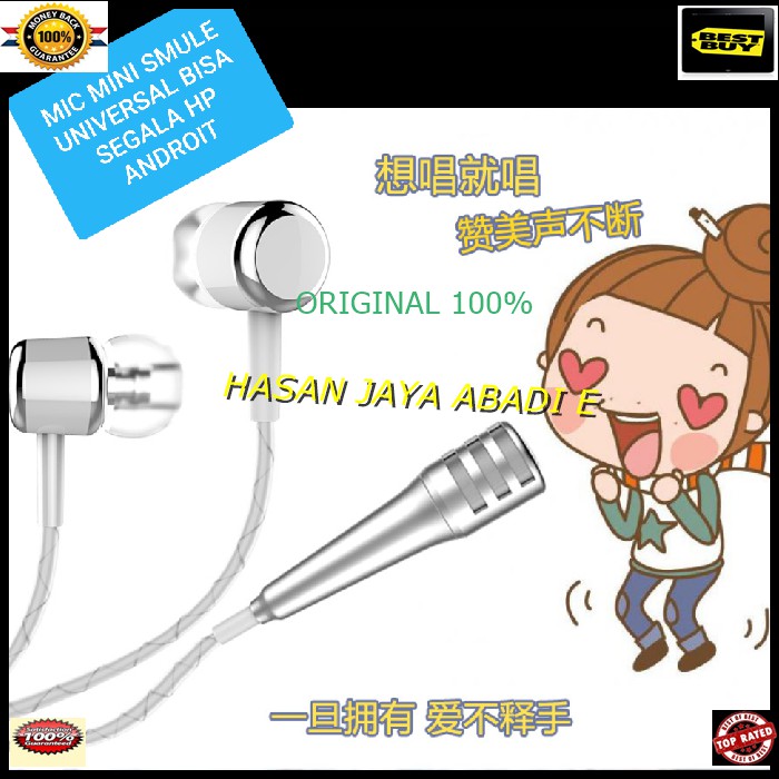 J191 headset smule mic original BEST SELLER music kabel headphone earphone handsfree cable hf hands