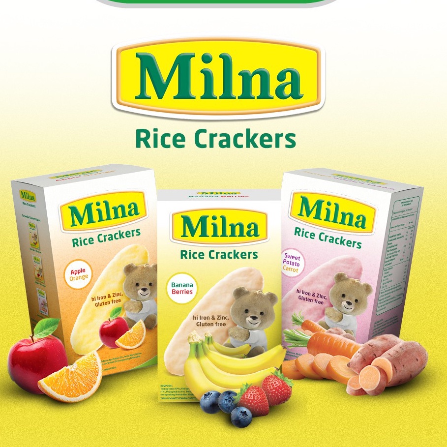 MILNA RICE CRACKERS 20gr 5x4gr