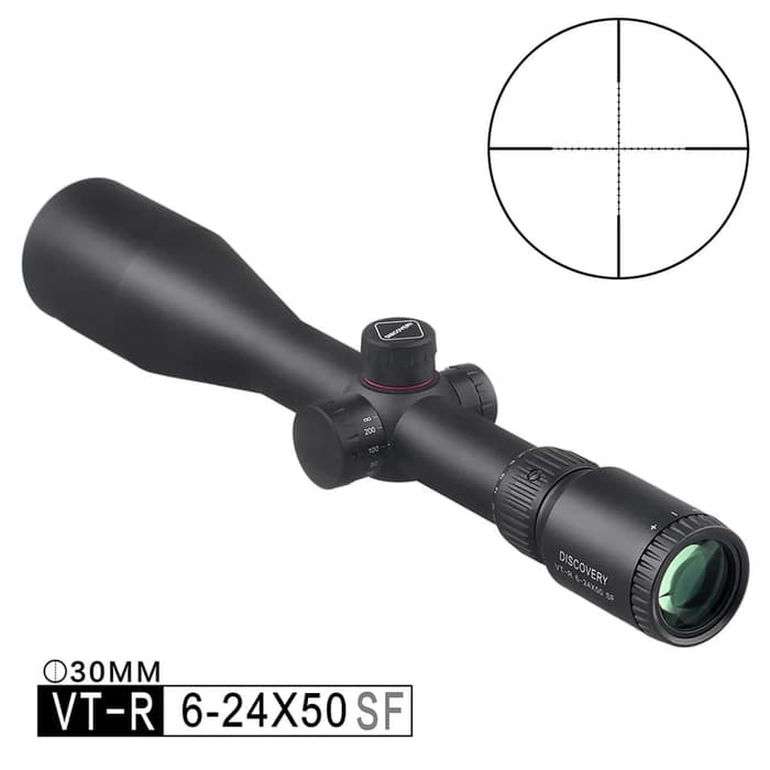 Telescope Discovery VT-R 6-24X50 SF Tube 30 Reticle Glass Riflescope Hunting - Teleskop