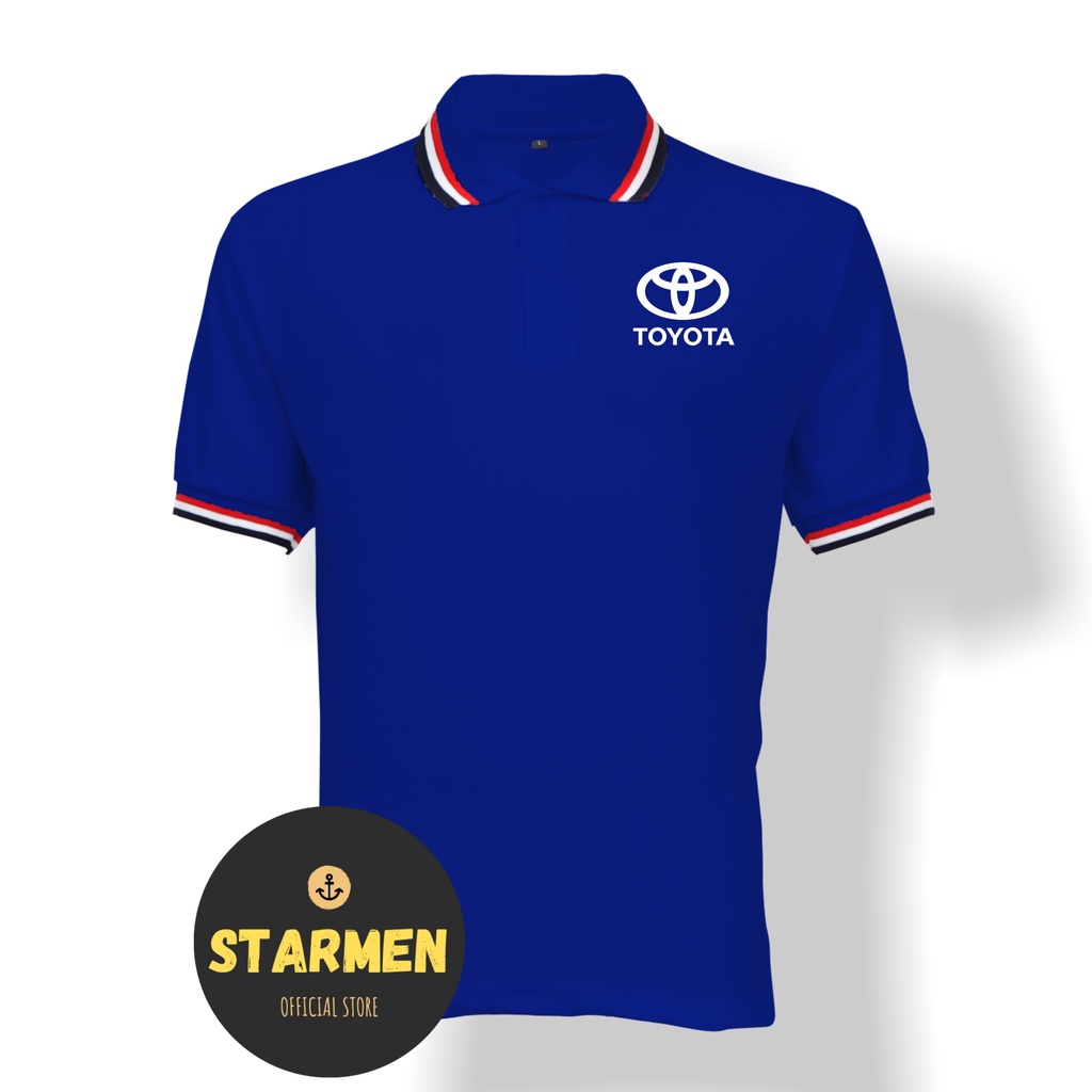 Kaos Polo Shirt Pria Kerah Logo TOYOTA