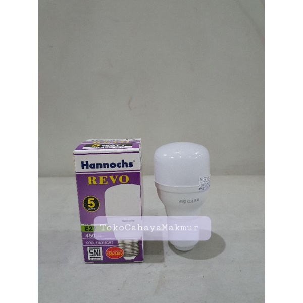 Lampu LED Bohlam Revo 5w 5watt Hannochs CoolDayLight