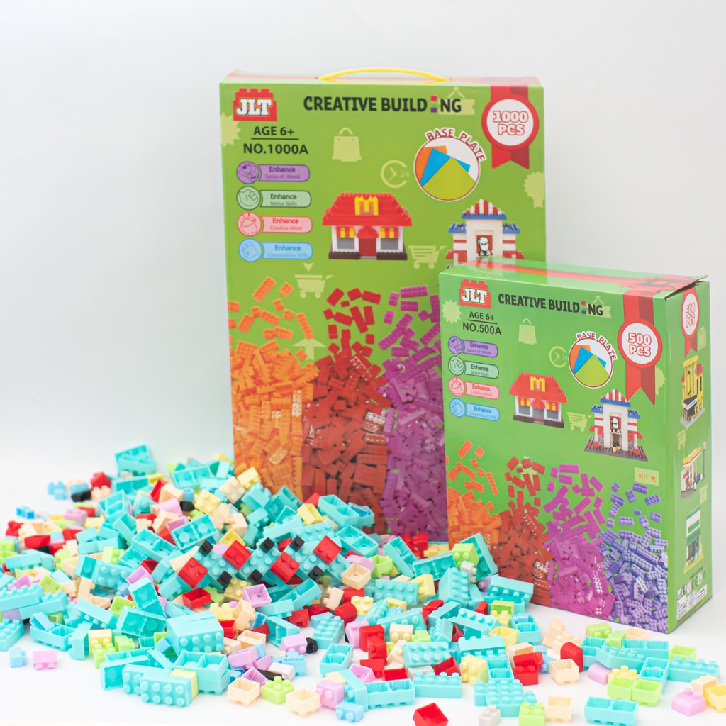 Puzzle Building Block 1000 pcs dan 500 pcs