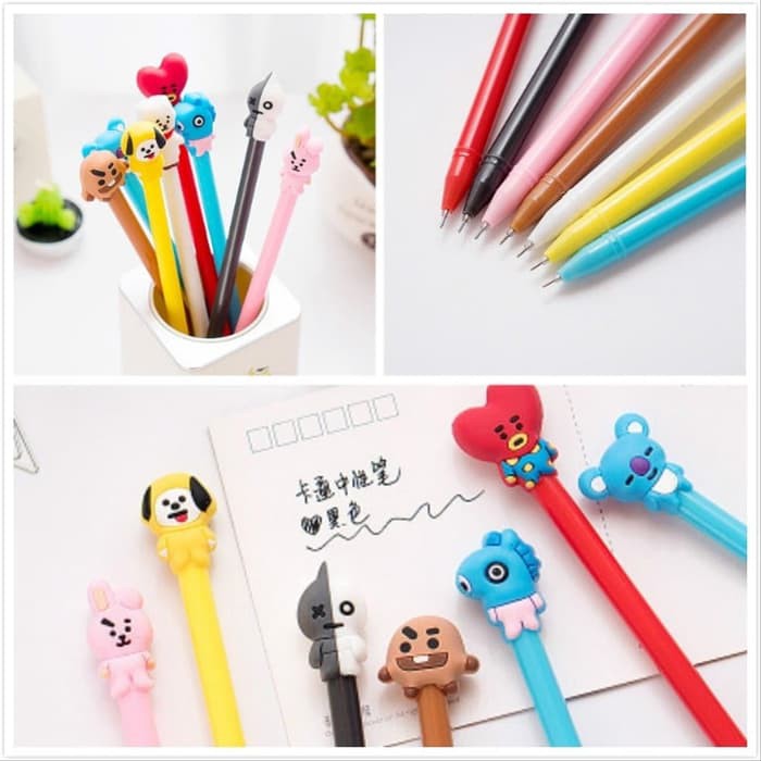 

Pulpen Karakter Lucu BTS BT21 / Pulpen Gel BT21 BTS - PULPEN BTS