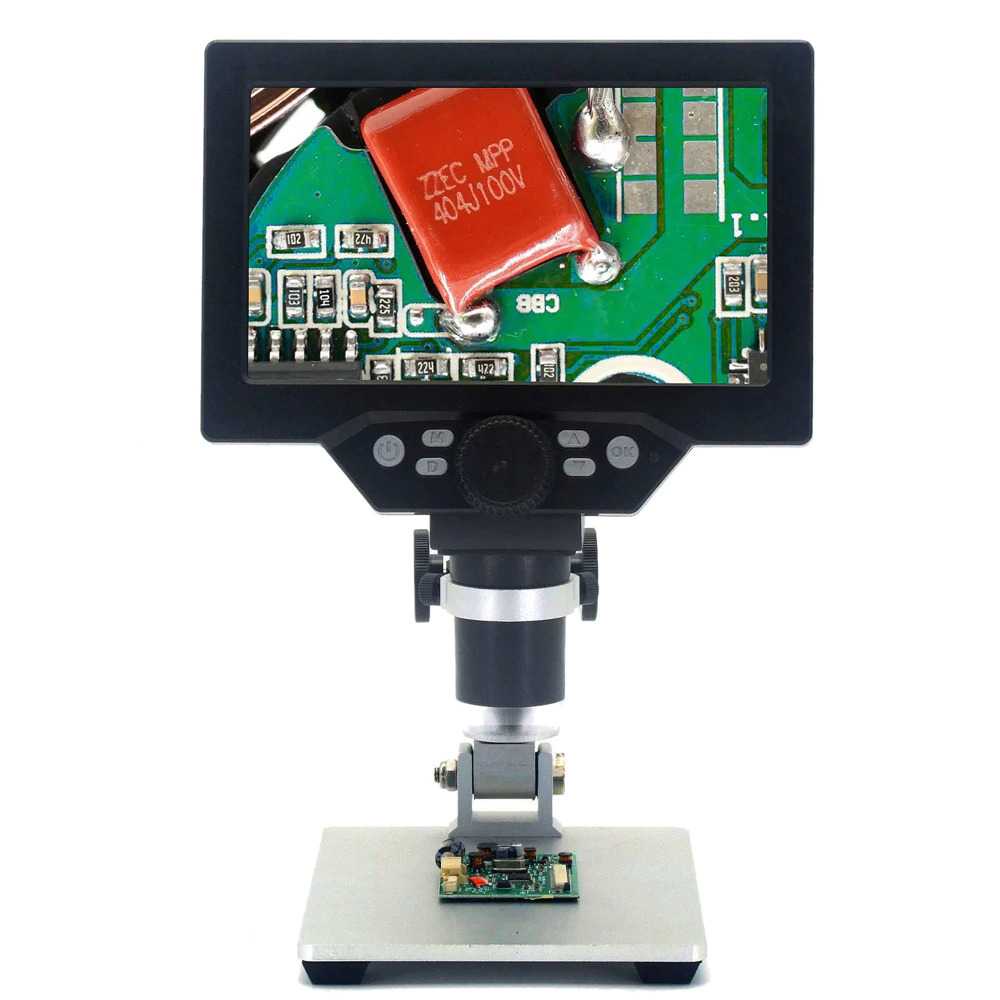 IDN TECH - KKMOON Mikroskop Digital 12MP 1200X Monitor &amp; Metal Stand - G1200