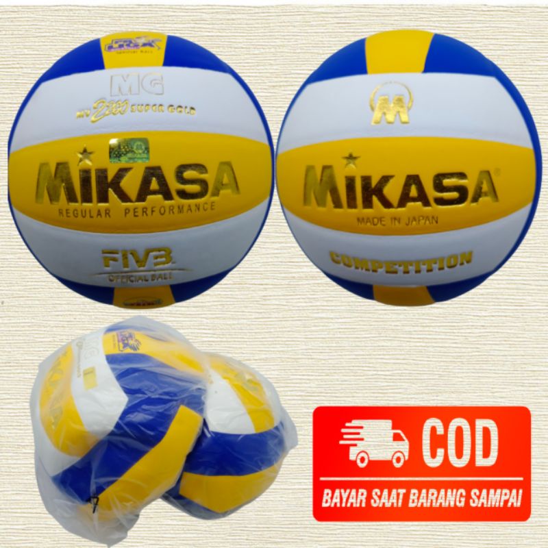 bola voli mikasa super gold original made in japan