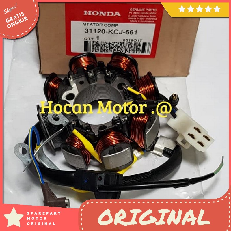 Spul Spull Assy Honda Tiger Lama Honda Tiger Revo Asli Ahm Spol Sensor Stator Comp Original