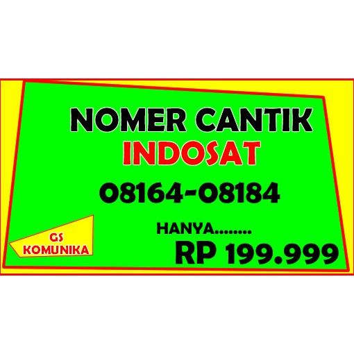 NOMER CANTIK 10 DIGIT INDOSAT