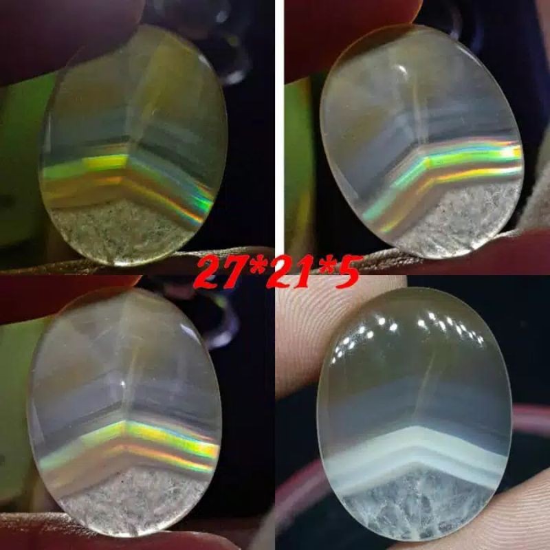 batu cincin akik junjung derajat pelangi natural