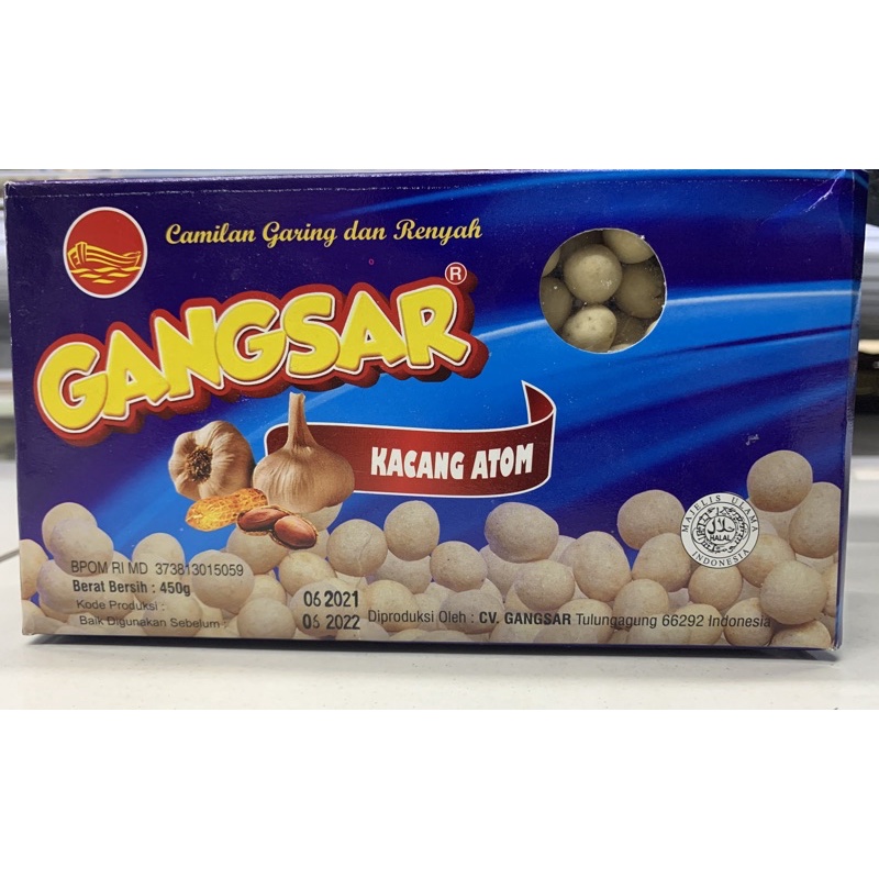 Kacang atom Shanghai gangsar oleh oleh khas tulungagung 450g