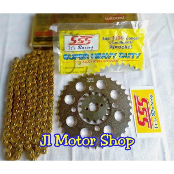 [Ready Stock] !!! Gir Gear set Sss 428 Ninja R RR SS Satria Fu Tiger Megapro Verza Jupiter Z MX Vega