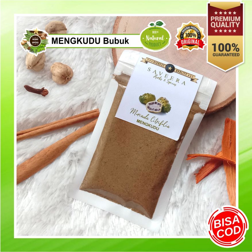 

MENGKUDU BUBUK / SERBUK BUAH MENGKUDU MURNI POWDER uk. Sachet , 100% ASLI ALAMI REMPAH JSR