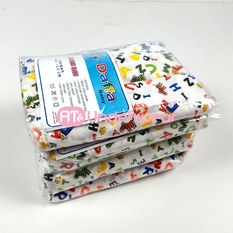 AT99-ECER Pernel Daffa Motif/Bedong kain bayi/selimut bayi