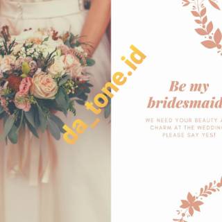 Bridesmaid card/Kartu bridesmaid/ Kartu ucapan bag 1 ...