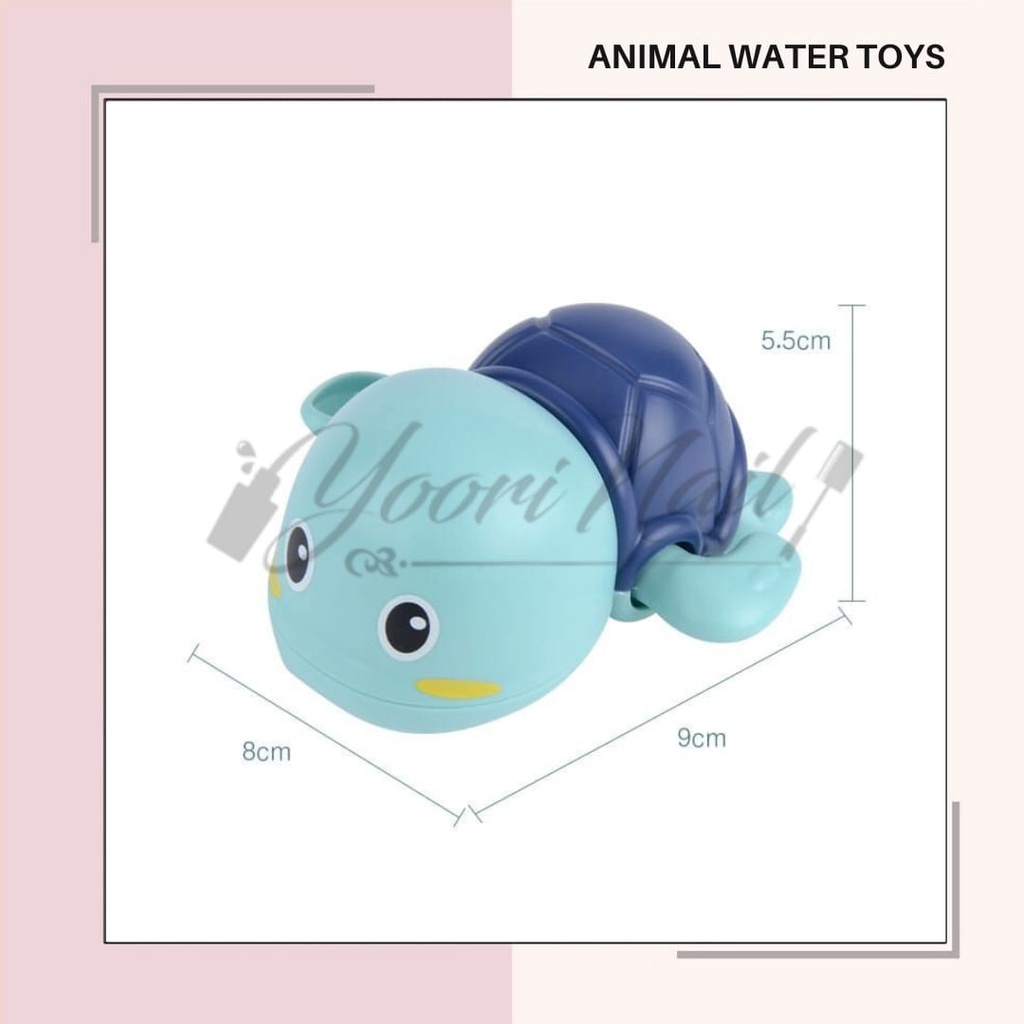 Mainan Anak Bayi Mandi Kura Kura Water Toys Dolphin Bathtub Edukasi