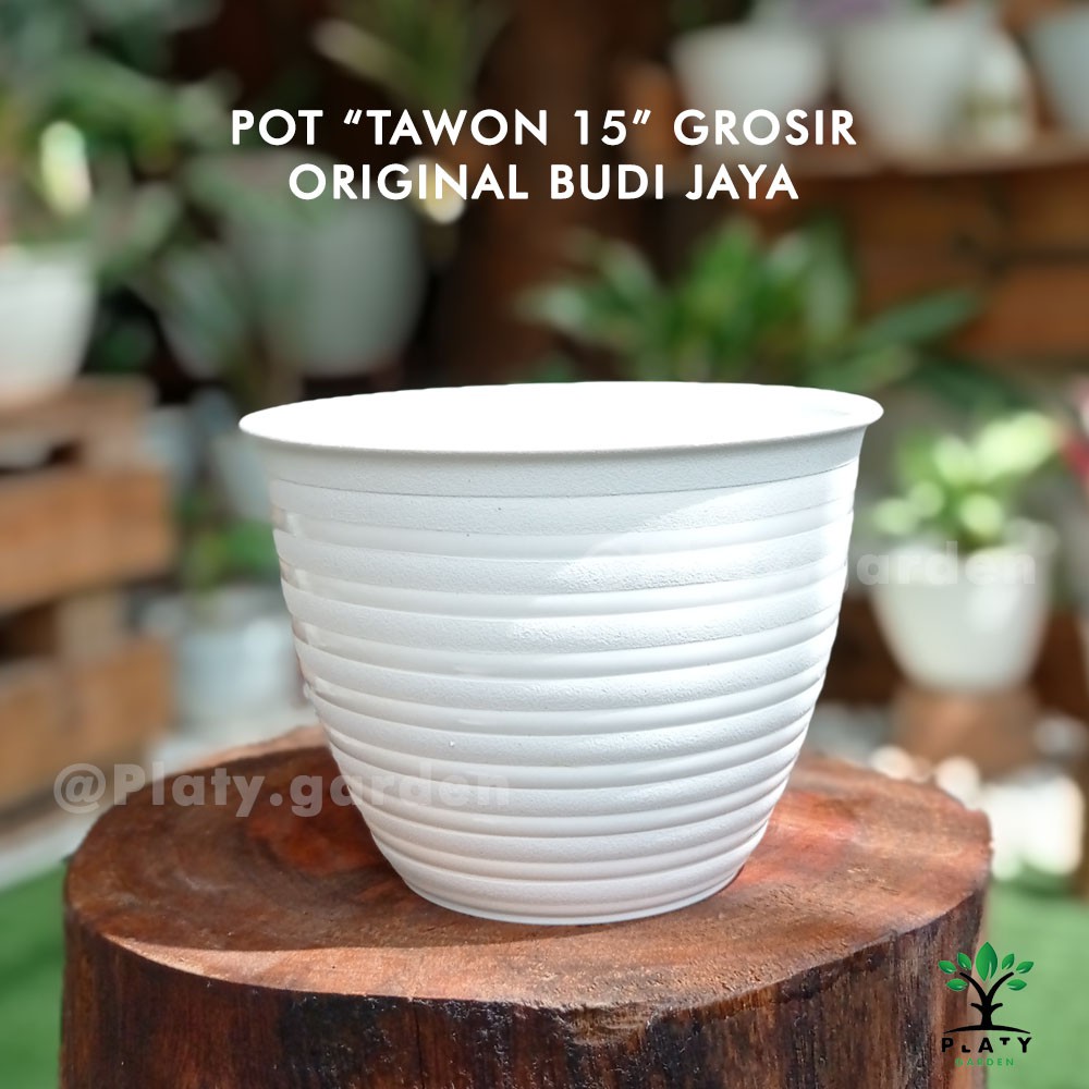 Pot Tawon Original 15 cm Pendek | Pot Tanaman Hias Model Tawon Original Budi Jaya