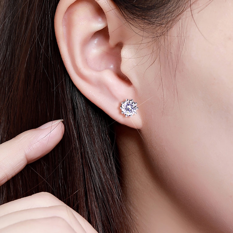 [Bayar Di Tempat] Anting Crown Austria Kristal Pernikahan Korea untuk Wanita