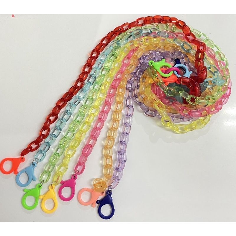 KALUNG MASKER KONEKTOR MASKER RANTAI BTS BT21 WARNA WARNI LUCU UNYU